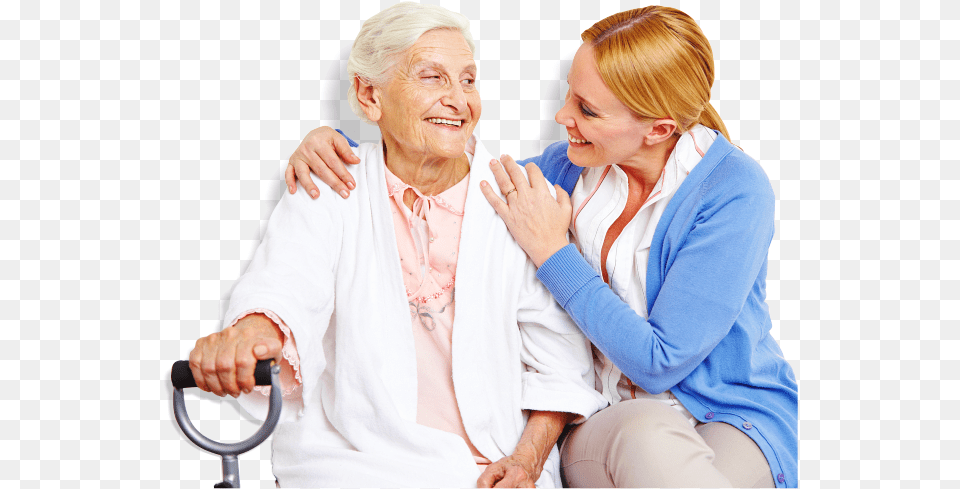 An Elderly And A Nurse Caring For Your Grandparents, Adult, Person, Woman, Female Png Image