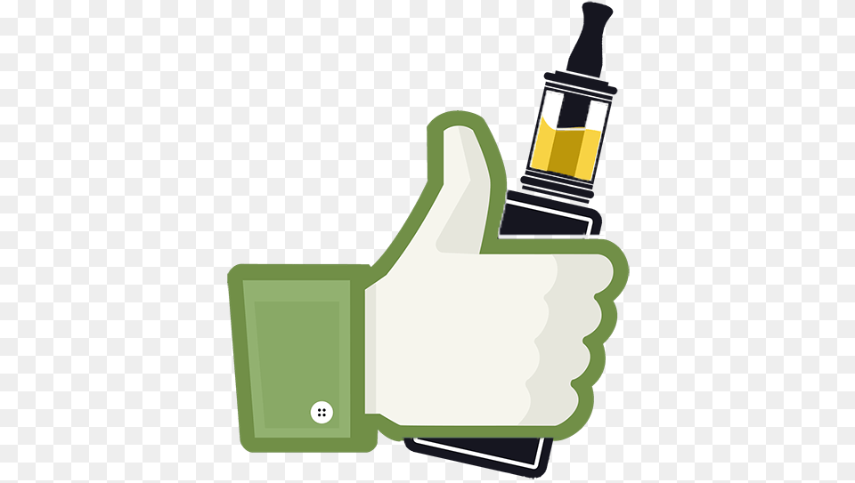 An Electronic Smoking Pipe Can Be Activated Either Facebook Double Thumbs Up, Clothing, Glove, Bottle, Adapter Free Png