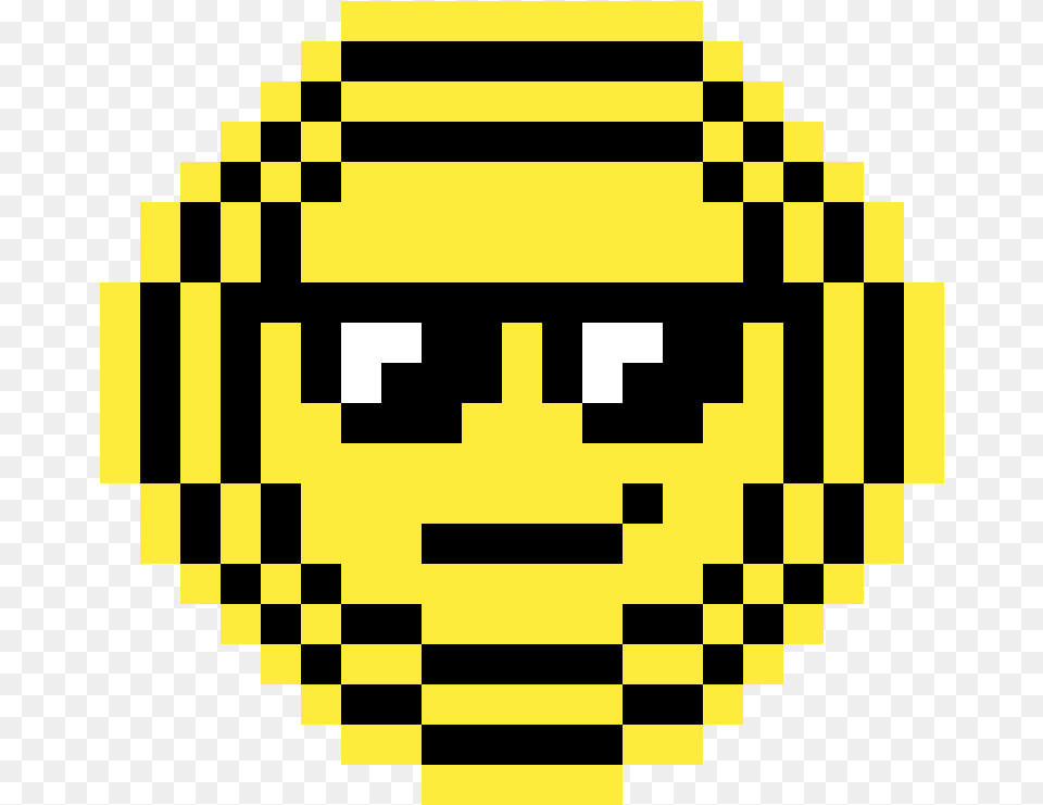 An Emoji For The Emojimovie Sunglasses Emoji Pixel Art, Chess, Game Free Png Download