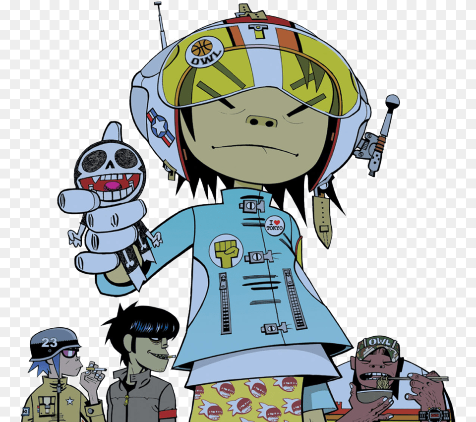 An Entry From Mfee Gorillaz G Sides Cover, Publication, Book, Comics, Person Free Transparent Png