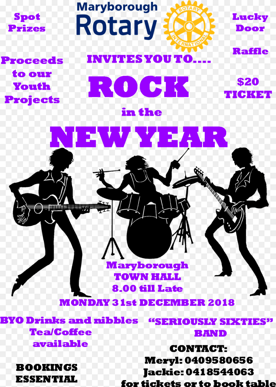 An Event For Your Social Calendar Rock Band Music Cartoon, Advertisement, Poster, Guitar, Musical Instrument Free Png Download