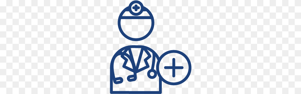 An Icon Depicting A Doctor Standing Next To A Plus Icon, Cross, Symbol, Device, Grass Free Png Download
