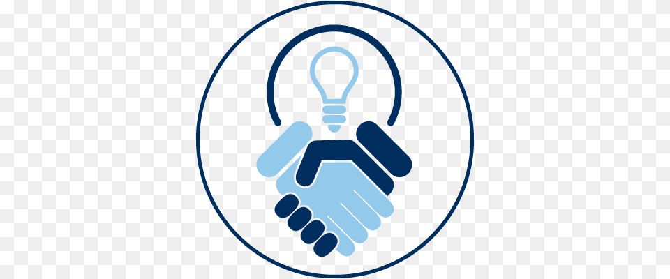 An Icon Of Blue Hands Shaking Under An Energy Efficient Technology, Body Part, Hand, Light, Person Free Transparent Png