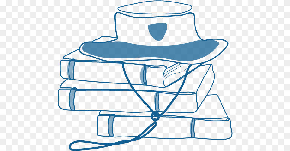 An Illustration Of A School Hat On Top Of A Pile Of, Clothing, Sun Hat, Cowboy Hat Free Png Download