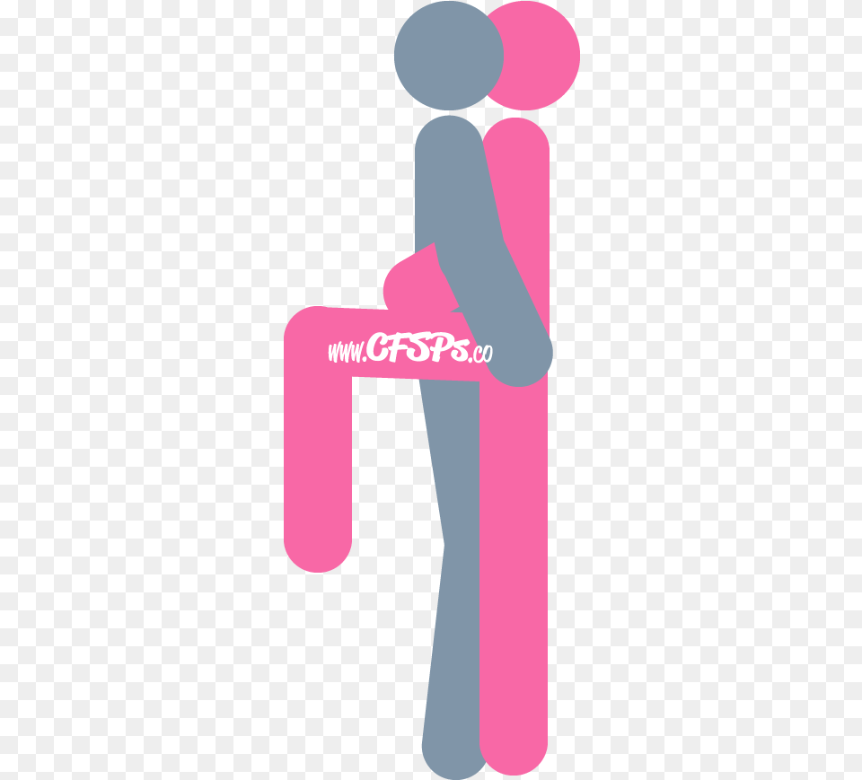 An Illustration Of The Pink Flamingo Sex Position, Text Free Png Download