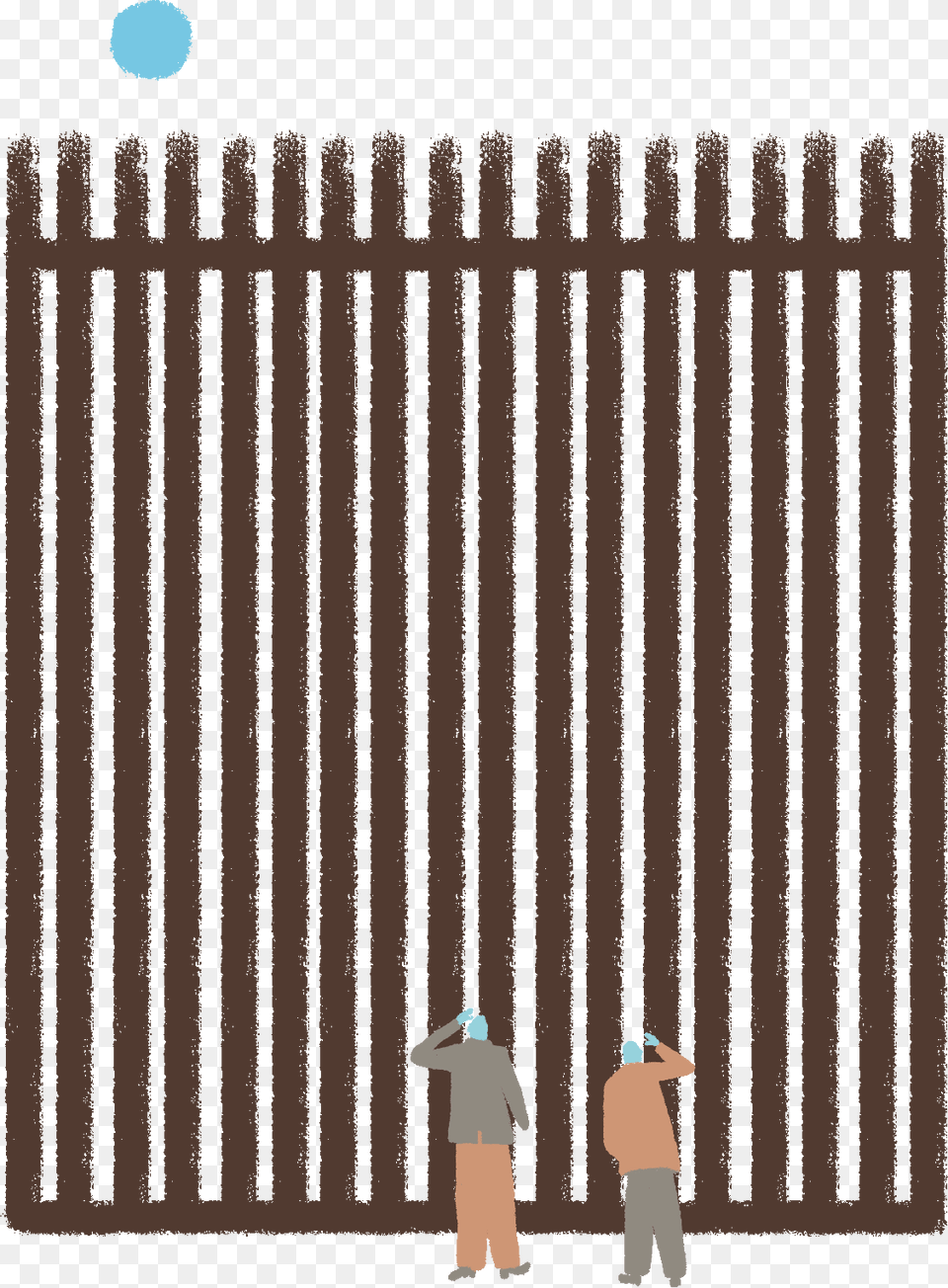 An Illustration Of The Two Commissioners In Front Of White And Green Stripes Shower Curtain, Fence, Adult, Female, Male Free Png Download