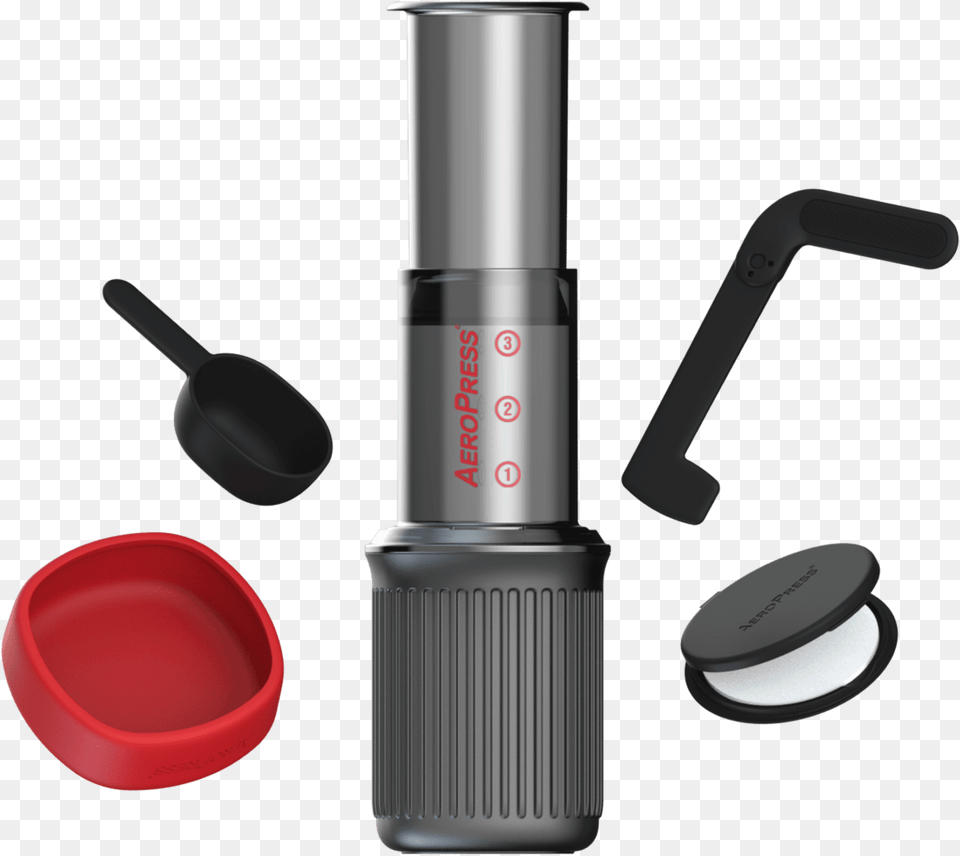 An Image Depicting The Aeropress Go Travel Coffee Press Aeropress Go, Smoke Pipe, Cosmetics, Lipstick, Cup Free Png