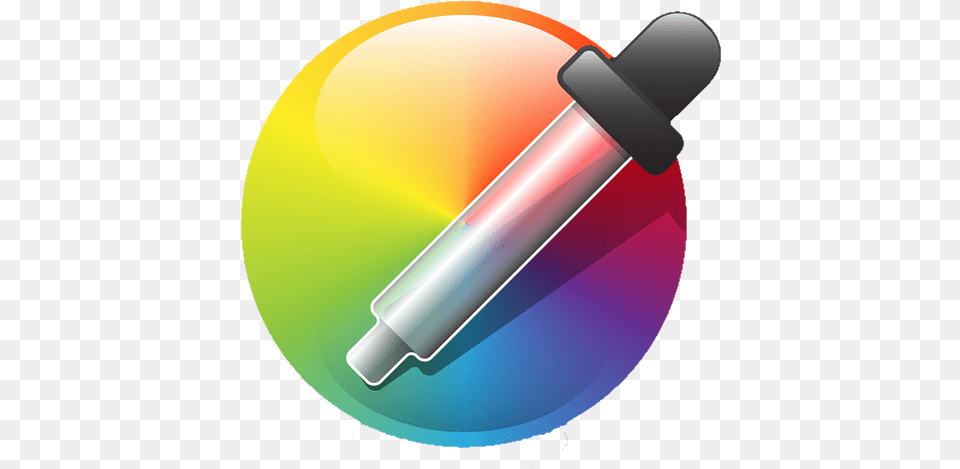An Image Of A Color Picker Icon Over A Color Wheel Color Picker, Disk Free Transparent Png
