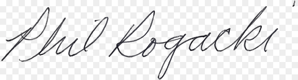 An Image Of A Handwritten Signature By Phil Rogacki Calligraphy, Handwriting, Text, Art Png
