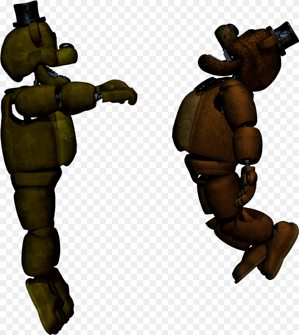 An Image Of How I Pretend Golden Freddy To Attack Cartoon, Baby, Person, Figurine Free Png
