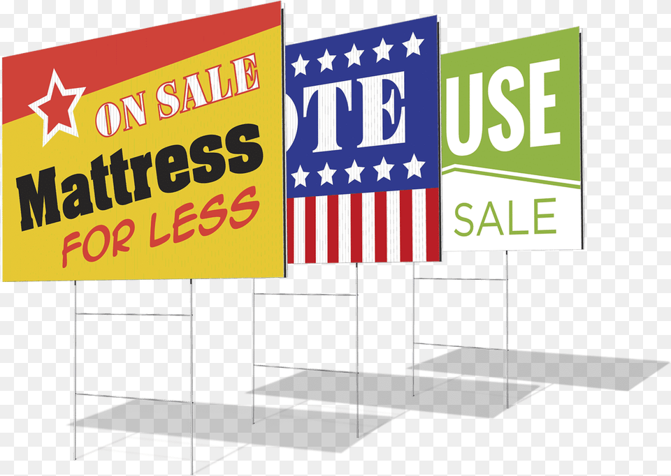 An Image Of Our Coroplast Yard Sign Printing Coroplast Yard Sign, Advertisement, Text Png