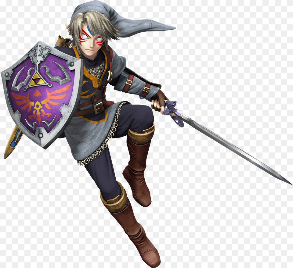 An Interesting Detail About Skull Kid And Link S Fierce Fierce Deity Link Smash Ultimate, Adult, Weapon, Sword, Person Free Png