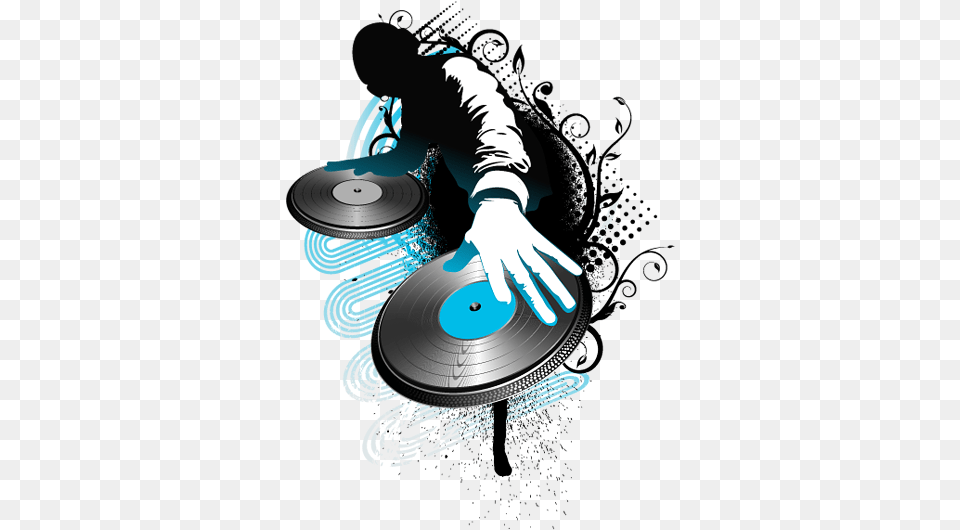 An Interesting Graffiti Effect Animated Dj, Advertisement, Poster, Disk Free Png Download