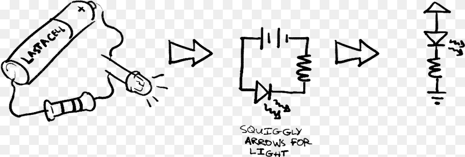 An Led Circuit Includes A Resistor As Well Illustration, Electrical Device, Microphone Png Image