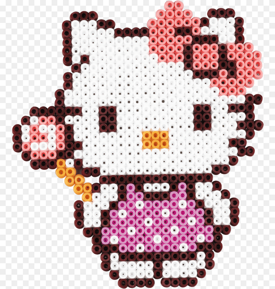 An Official Hello Kitty Large Gift Set With Approximately Hama Hello Kitty, Pattern, Toy, Art, Graphics Free Png Download