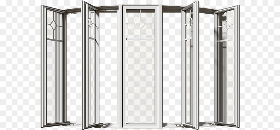 An Open Bay Window From The Front Shower Door, Folding Door Free Transparent Png