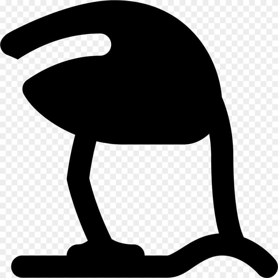 An Ostrich Head In The Sand Icon Is Shown With Icon, Gray Png