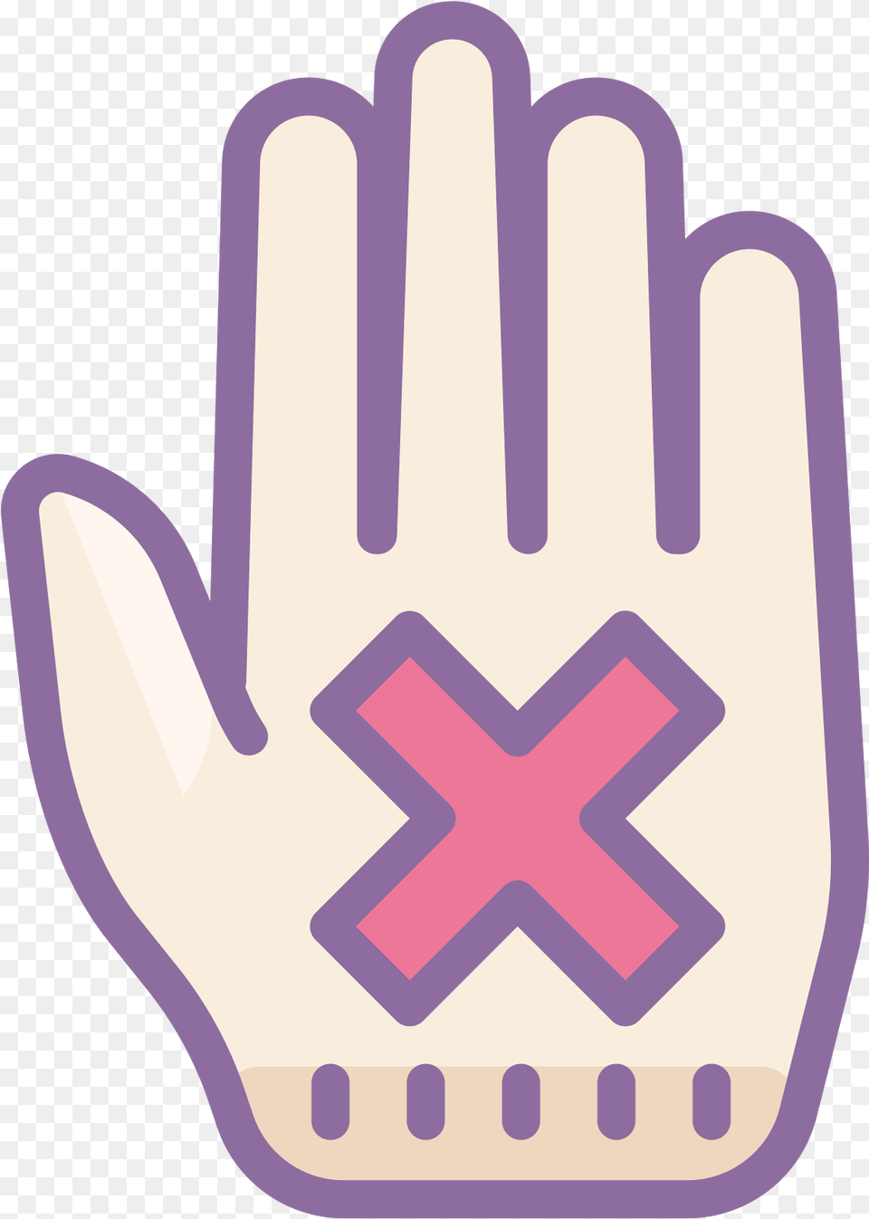 An Outline Of A Hand Is Held Up Facing You With An Hamsa Hand Jewish, Baseball, Baseball Glove, Clothing, Glove Free Transparent Png