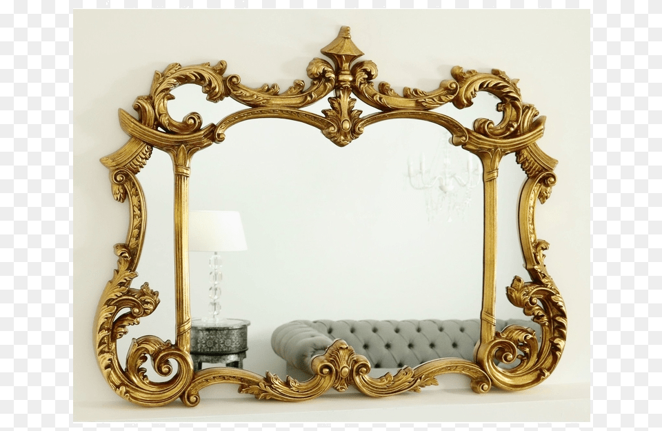An Overall View Of This Highly Decorative Mirror In Antique, Photography Free Png Download