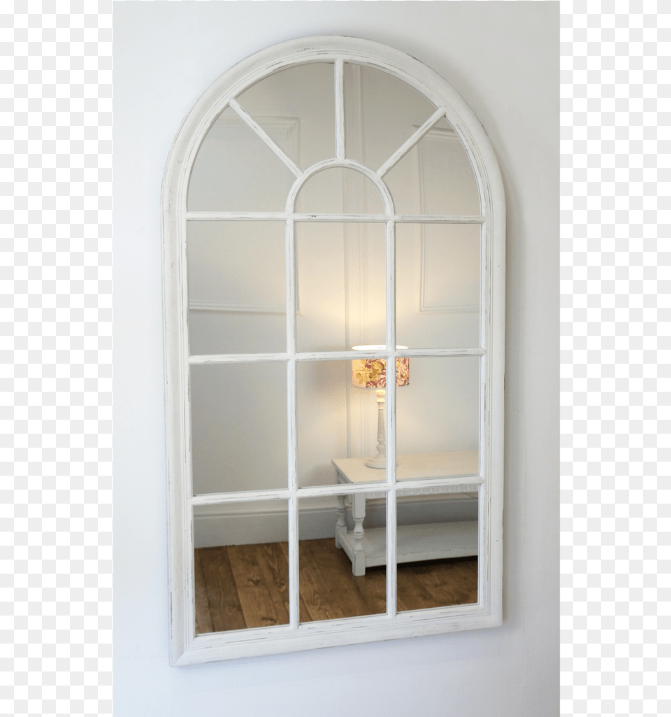 An Overall View Of This Mirror In A Typical Setting Arch Window Wall Mirror, French Window Free Png