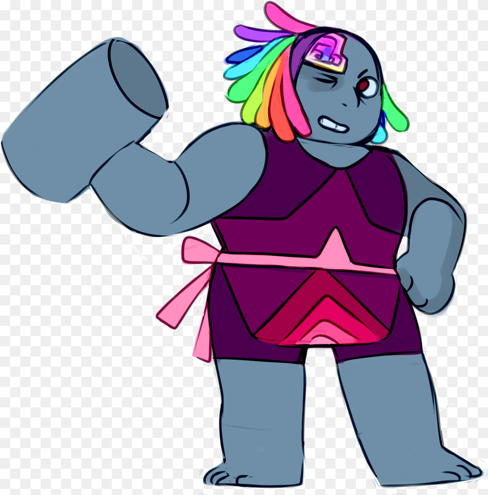 An Overcooked Shortie Bismuth Steven Universe Bismuth Oc, Person, Face, Head Free Png