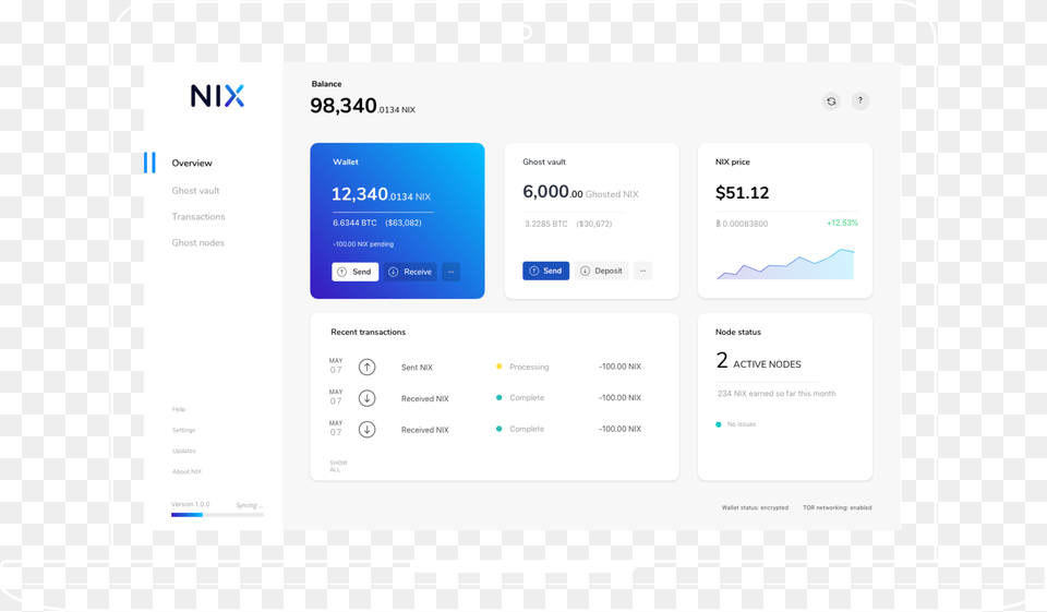 An Overview Of The Nix Ui Wallet On A Laptop Computer Icon, Electronics, File, Tablet Computer Free Transparent Png