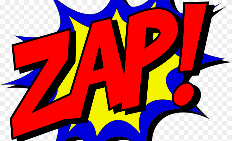 An Uncertain Rush Of Energy Comic Book Zap Bubble, Logo, Art, Symbol Free Png Download