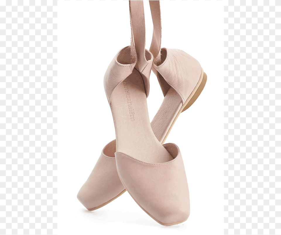 Ana Blush Pink Leather Ballerina Shoes Ballet Shoe, Clothing, Footwear, High Heel, Adult Free Png