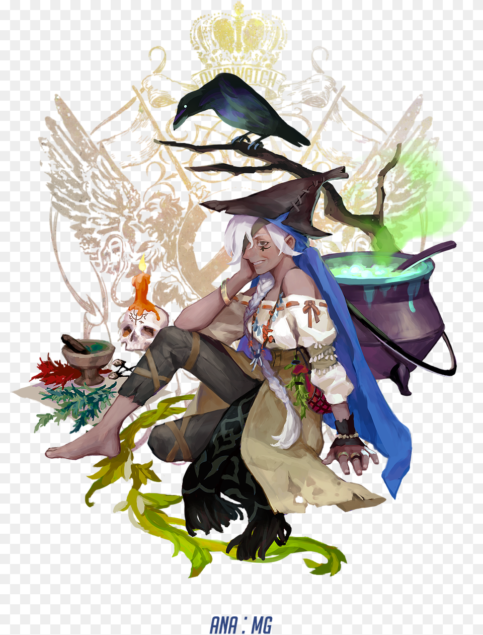 Ana Overwatch Fantasia Overwatch Final Fantasy Au, Person, Clothing, Costume, Adult Png Image