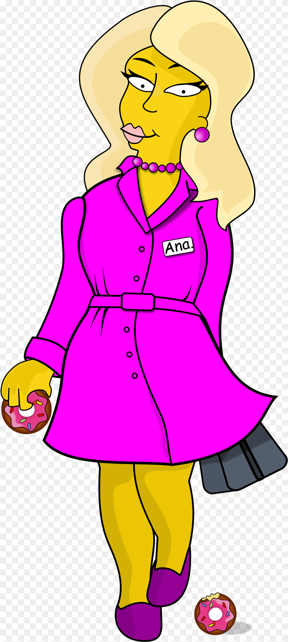 Ana Simpsons Character Clip Arts Girls Simpson Characters, Purple, Clothing, Coat, Person Png