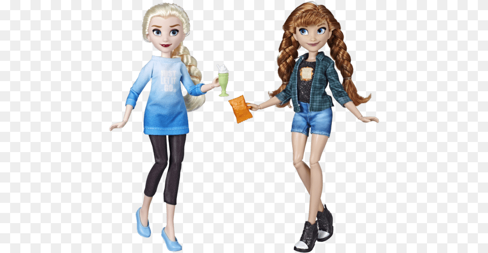 Ana Und Elsa Elsa Anna Ralph Hasbro, Toy, Doll, Figurine, Child Free Transparent Png