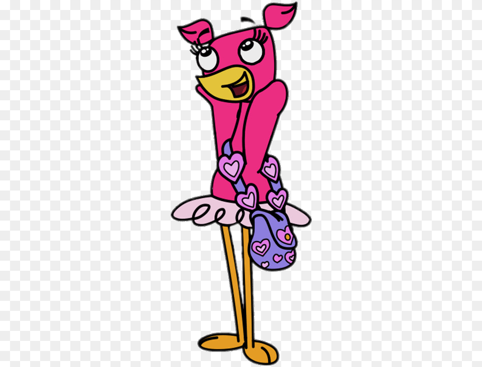 Anabella The Flamingo Anabella Doki, Purple, Cartoon, Dynamite, Weapon Png Image