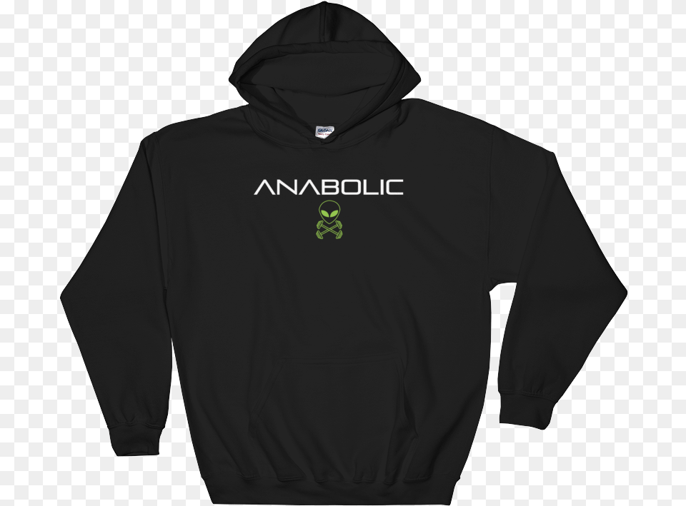 Anabolic Alien Green Printfile Front Mockup Flat Front, Clothing, Hood, Hoodie, Knitwear Png Image