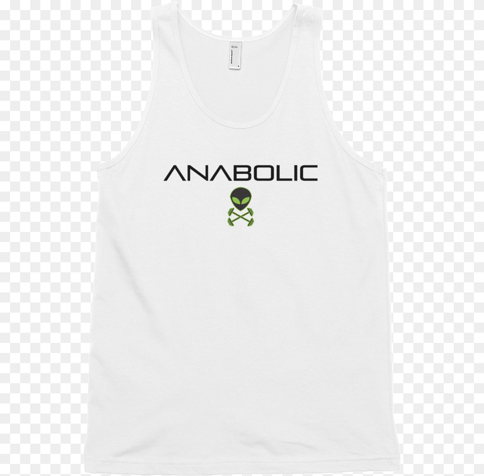 Anabolic Black Alien Black And Green Printfile Front, Clothing, Tank Top, Undershirt, Shirt Png