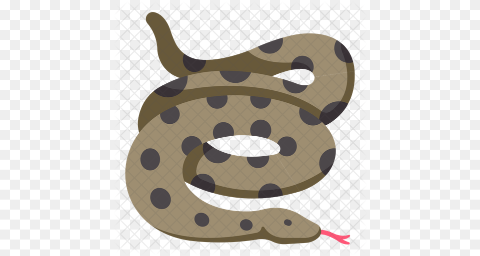 Anaconda Icon Of Flat Style Illustration, Animal, Reptile, Snake Free Png Download