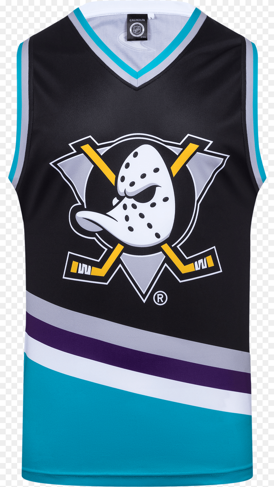 Anaheim Ducks Alt Hockey Tank Anaheim Ducks, Clothing, Shirt, Jersey, Person Free Png Download