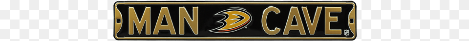 Anaheim Ducks Man Cave Authentic Street Sign Anaheim Ducks Man Cave Street Sign, License Plate, Transportation, Vehicle, Logo Png