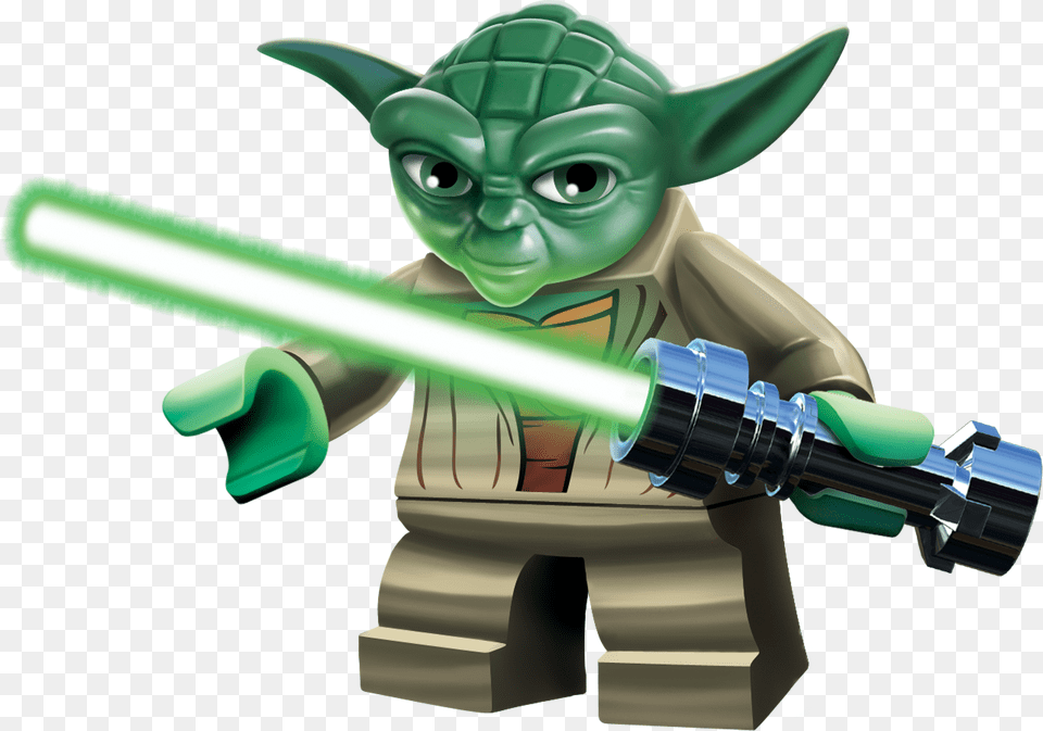 Anakin Glowingness Yoda Battle Lego Star Wars Jpg, Light, People, Person, Green Free Png