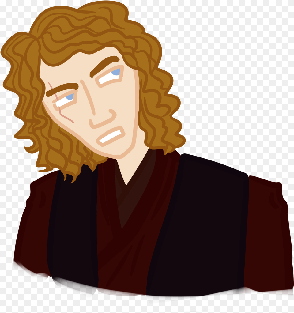 Anakin Skywalker Cartoon, Face, Portrait, Head, Photography Free Png Download