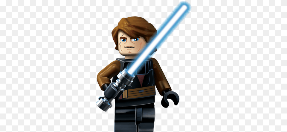 Anakin Skywalker Lego Star Wars, People, Person, Sword, Weapon Png
