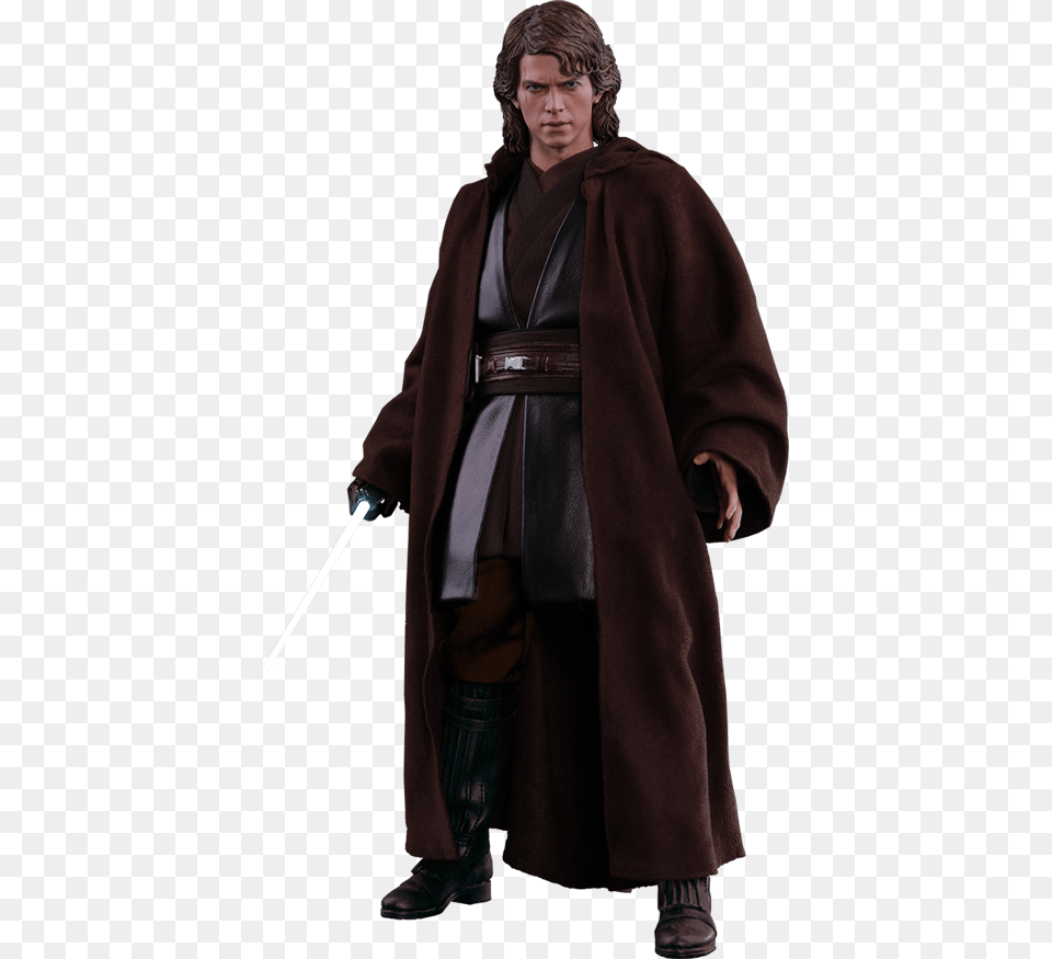 Anakin Skywalker Sixth Scale Figure By Hot Toys Mms437 Anakin Skywalker Figure, Clothing, Coat, Fashion, Overcoat Png