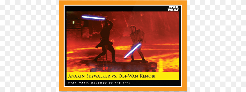 Anakin Skywalker Vs Wars Anakin Vs Obi Wan, Light, Lighting, Man, Male Free Png Download