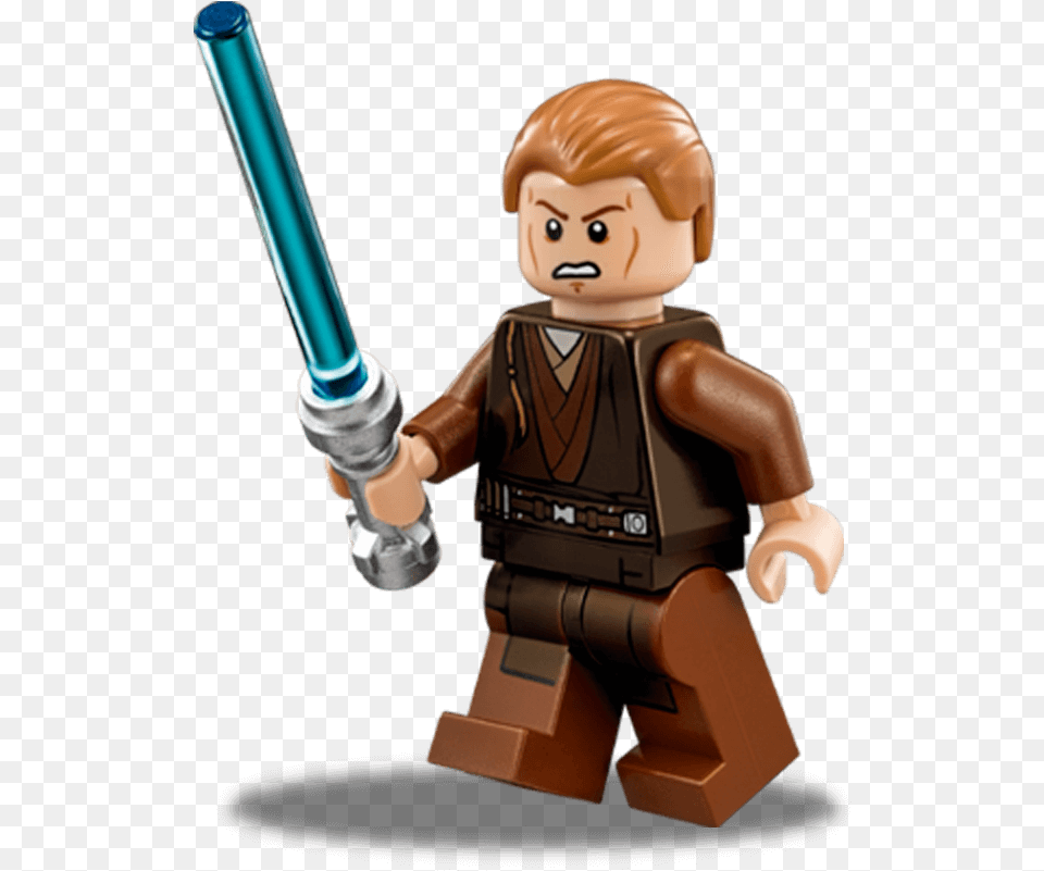 Anakin Skywalkerle Chevalier Jedi De Obi Wan Lego Star Lego Star Wars Anakin Skywalker Padawan, Baby, Person, Face, Head Free Png