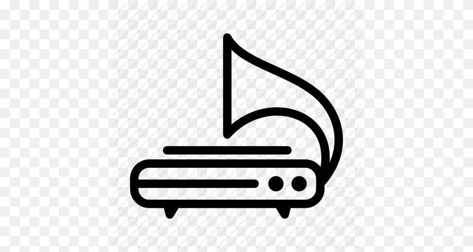 Analog Analog Turntable Line Outline Turntable Icon Icon, Furniture, Bed Png Image