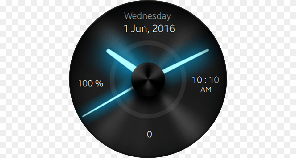 Analog Blue Glow, Disk, Gauge Png Image