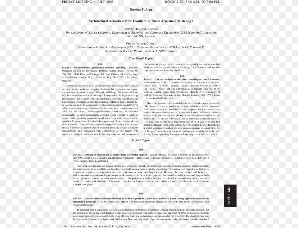 Analysis Of Room Transfer Function And Reverberant Document, Page, Text Png