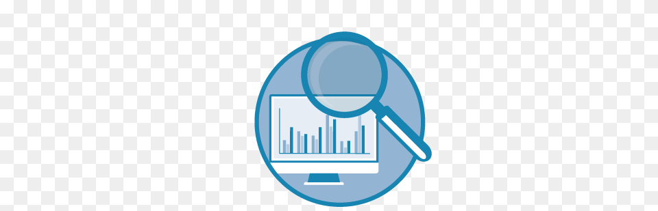 Analytics And Data, Magnifying, Disk Free Png Download