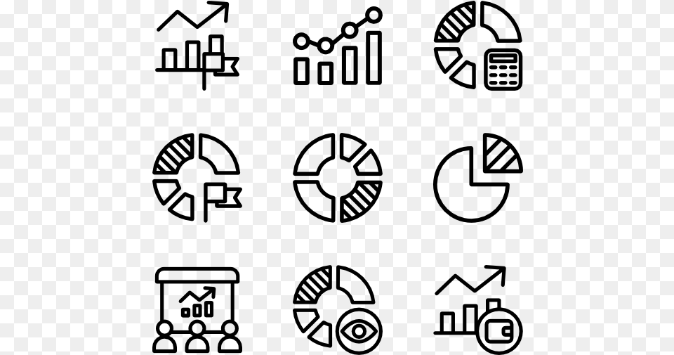 Analytics Corruption Icons, Gray Png Image