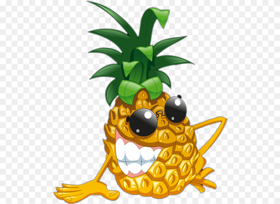 Ananas Dessin Humour Pineapple Cartoon Ananas, Food, Fruit, Plant, Produce Free Transparent Png