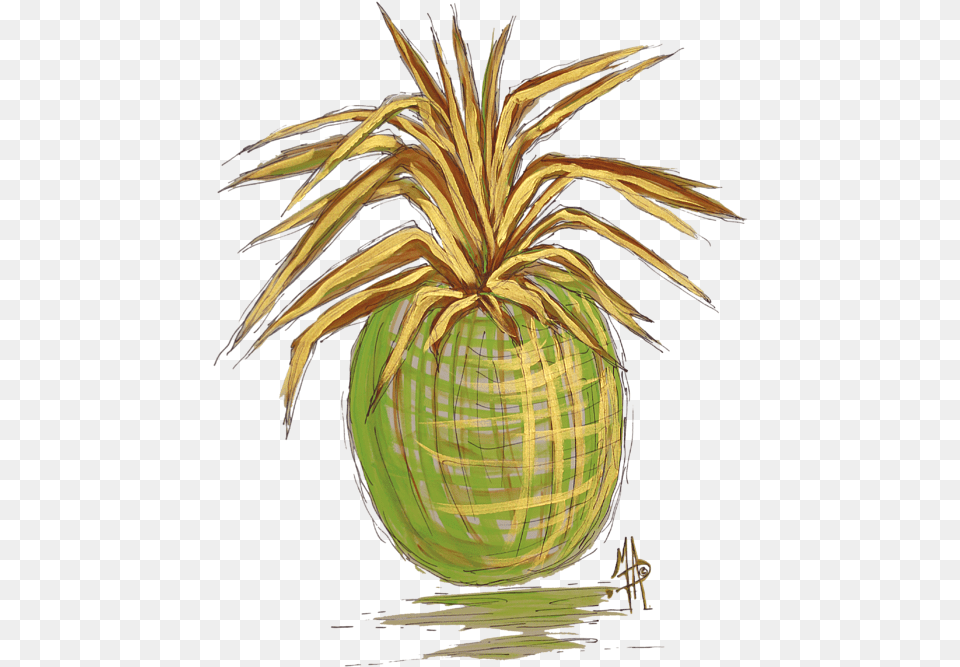 Ananas Fruit Painting Art, Food, Plant, Produce, Pineapple Free Png Download